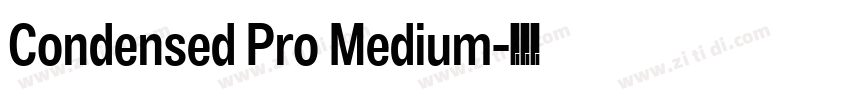 Condensed Pro Medium字体转换